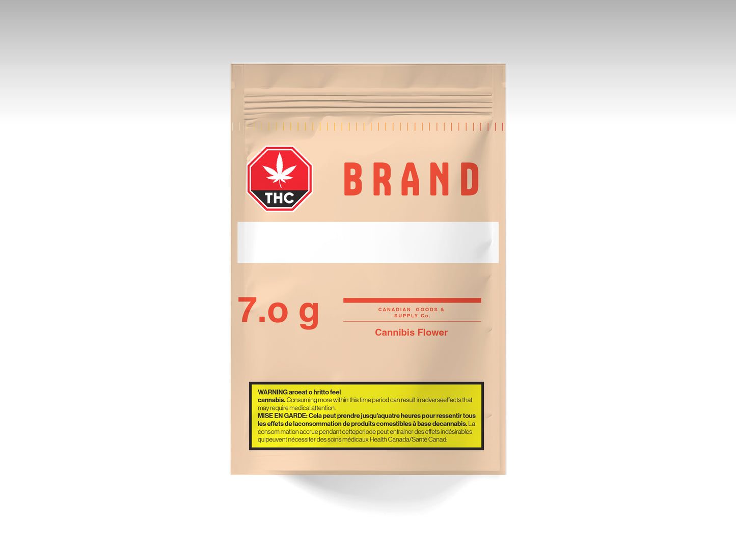 Packmadelab Canada Child Resistant Cannabis Pouch Red/Yellow Series