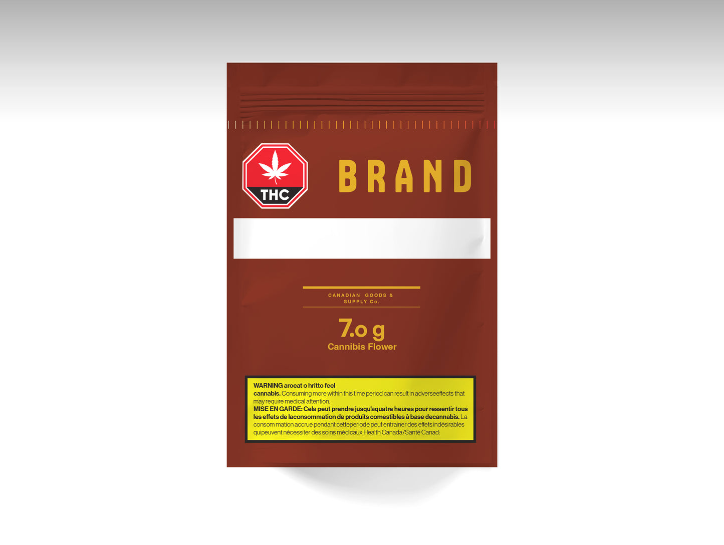 Packmadelab Canada Child Resistant Cannabis Pouch Red/Yellow Series