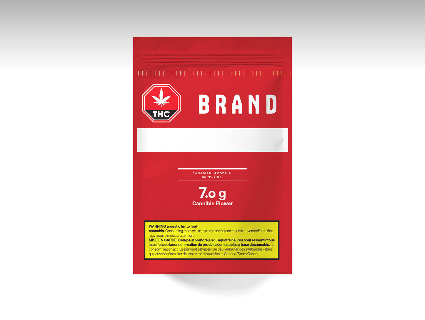 Packmadelab Canada Child Resistant Cannabis Pouch Red/Yellow Series