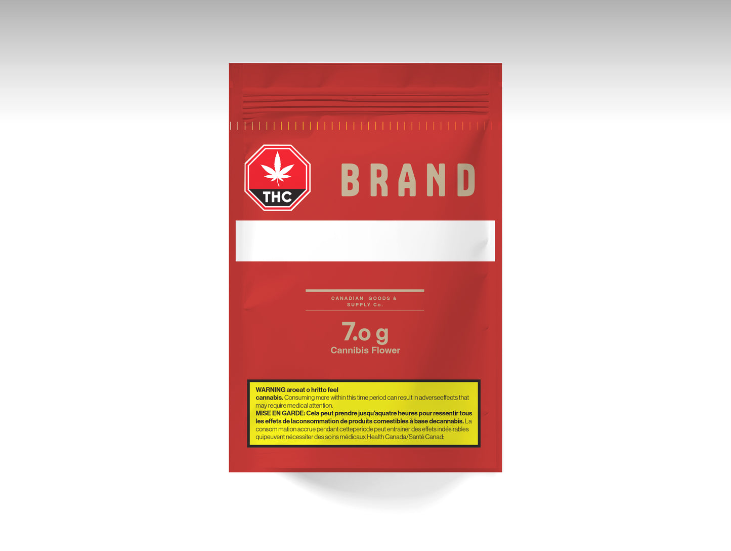 Packmadelab Canada Child Resistant Cannabis Pouch Red/Yellow Series