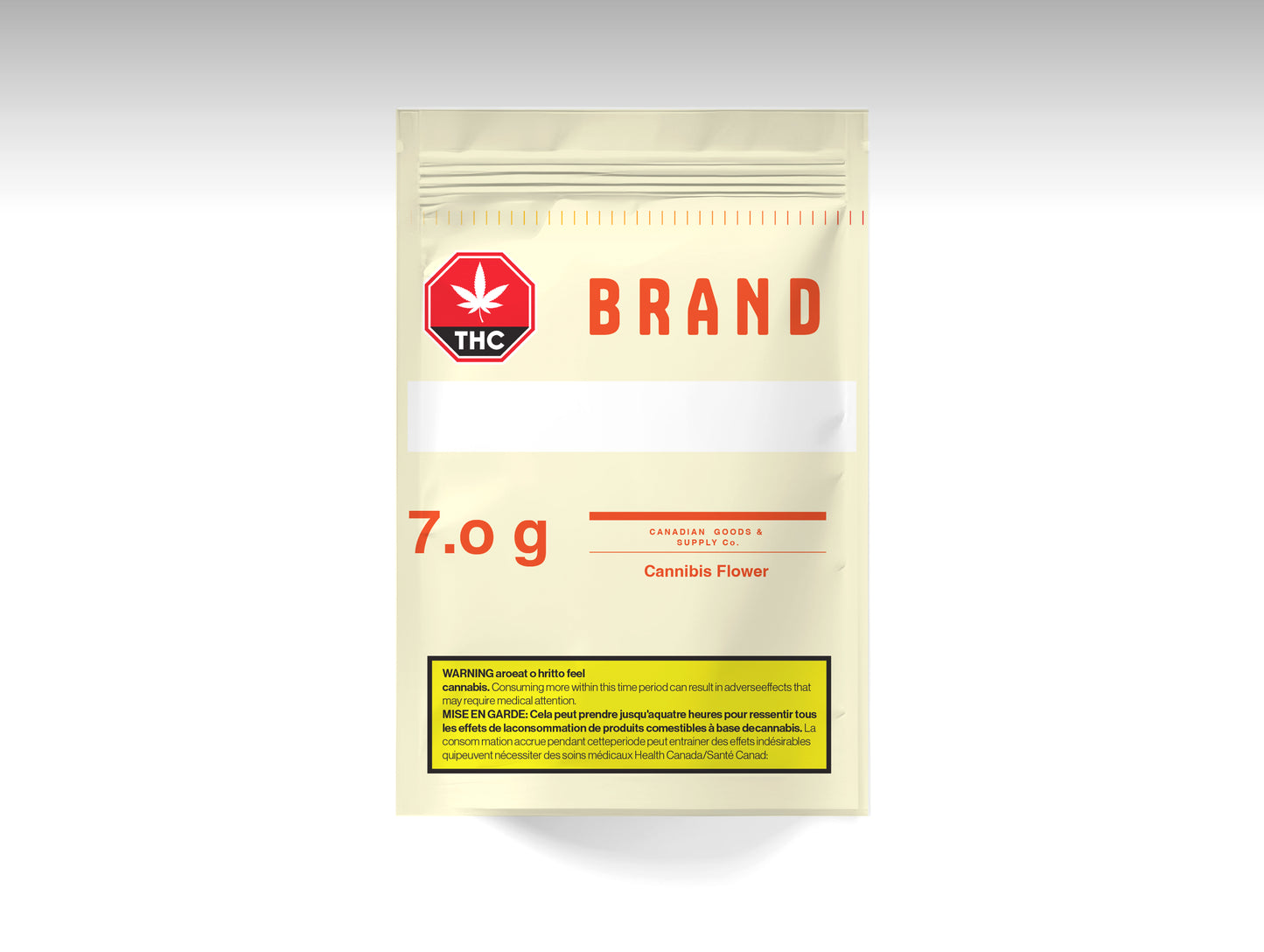 Packmadelab Canada Child Resistant Cannabis Pouch Red/Yellow Series